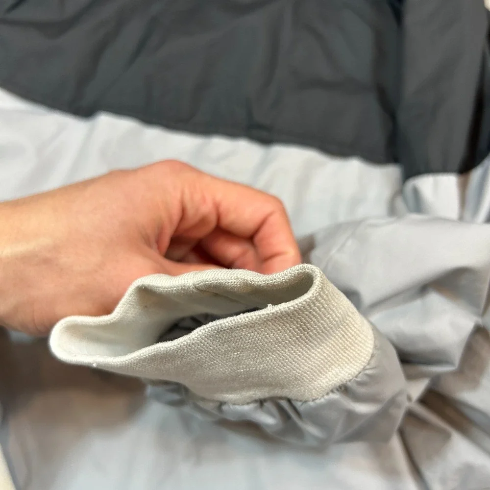 Vintage Nike Hooded‎ Jacket Red Tag Full Zip Mens Size Medium White Black Gray - Picture 8 of 11